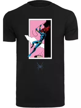 Футболка F4NT4STIC Marvel Comics Black Widow Roof Jump, черный