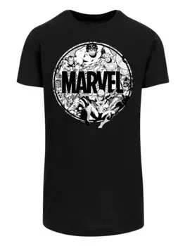 Футболка F4NT4STIC Marvel Comics Logo Character Infill, черный