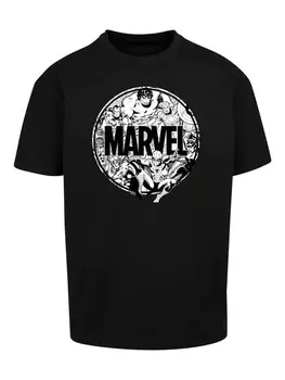 Футболка F4NT4STIC Marvel Comics Logo Character Infill, черный