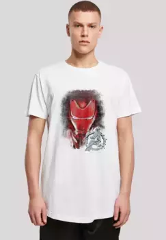 Футболка F4NT4STIC "Marvel Endgame Iron Man Brushed", принт, белый