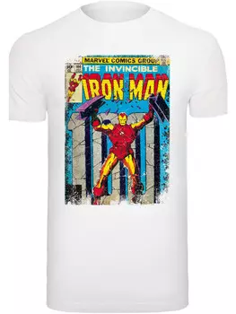 Футболка F4NT4STIC Marvel Iron Man Cover, белый