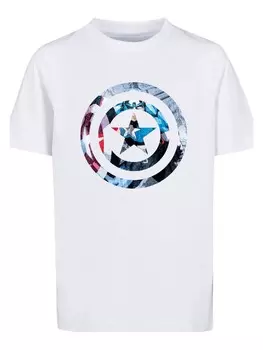 Футболка F4NT4STIC Marvel Superhelden Avengers Captain America, белый