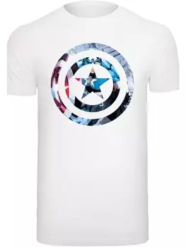 Футболка F4NT4STIC Marvel Superhelden Avengers Captain America, белый