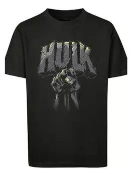 Футболка F4NT4STIC Marvel Superhelden Hulk Punch Logo, черный