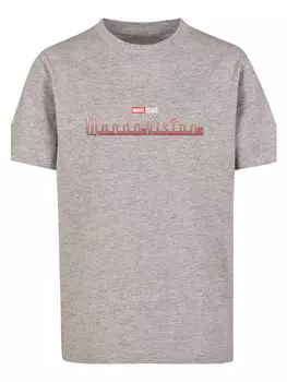 Футболка F4NT4STIC Marvel WandaVision Logo, пестрый серый
