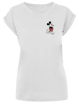 Футболка F4NT4STIC Mickey Mouse Kickin Retro Pocket, белый