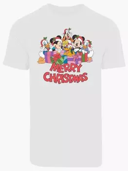 Футболка F4Nt4Stic Micky Maus Merry Christmas, белый