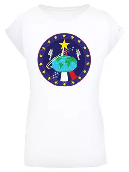 Футболка F4NT4STIC NASA Classic Globe Astronauts, белый
