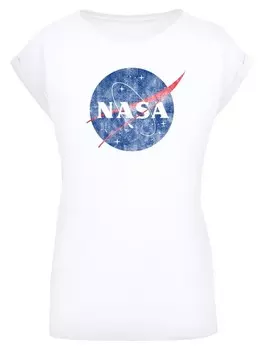 Футболка F4NT4STIC NASA Classic Insignia Logo Distressed, белый