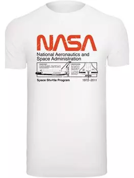 Футболка F4NT4STIC NASA Classic Space Shuttle White, белый