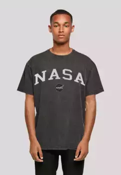 Футболка F4NT4STIC "NASA Collegiate Logo", принт, черный