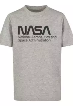 Футболка F4NT4STIC "NASA Logo One Tone", принт, серый