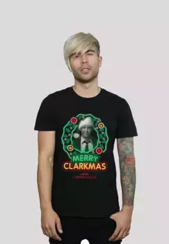 Футболка F4NT4STIC "National Lampoon's Merry Clarkmas", принт, черный