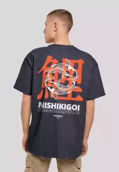 Футболка F4NT4STIC "Nishikigoi Koi Japan Graphic", принт, цвет морской волны