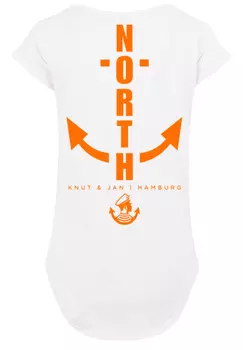 Футболка F4NT4STIC North Anker Knut & Jan Hamburg, белый