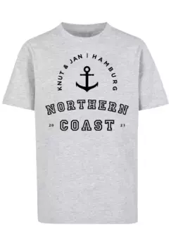 Футболка F4NT4STIC "Northern Coast Knut & Jan Hamburg", принт, серый