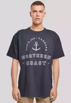 Футболка F4NT4STIC "Northern Coast North Sea Knut & Jan Hamburg", принт, цвет морской волны