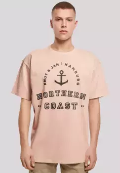 Футболка F4NT4STIC "Northern Coast North Sea Knut & Jan Hamburg", принт, цвет Amber