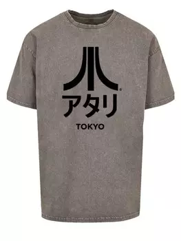 Футболка F4NT4STIC Oversize T-Shirt Atari Tokyo Retro Arcade Games, серый