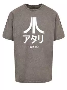 Футболка F4NT4STIC Oversize T-Shirt Atari Tokyo Retro Arcade Games, серый