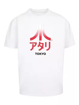Футболка F4NT4STIC Oversize T-Shirt Atari Tokyo Retro Arcade Games, белый