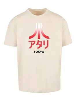 Футболка F4NT4STIC Oversize T-Shirt Atari Tokyo Retro Arcade Games, песочный
