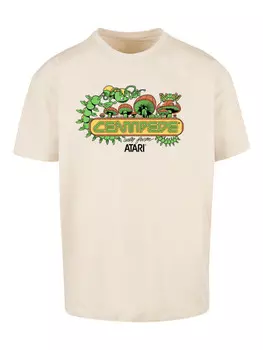Футболка F4NT4STIC Oversize T-Shirt Centipede Atari Retro Gaming Art, песочный