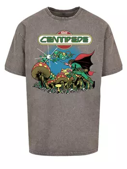 Футболка F4NT4STIC Oversize T-Shirt Centipede Atari Retro Gaming, серый