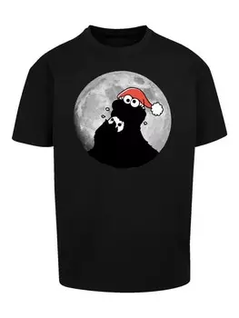 Футболка F4NT4STIC Oversize T-Shirt Krmelmonster Weihnachten, черный