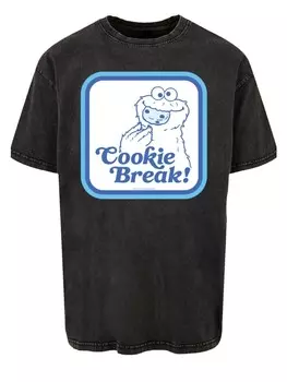 Футболка F4NT4STIC Oversize T-Shirt Sesamstrae Cookie Bracke, черный
