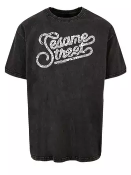 Футболка F4NT4STIC Oversize T-Shirt Sesamstrae Lettering, черный