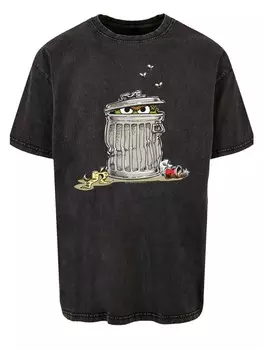 Футболка F4NT4STIC Oversize T-Shirt Sesamstrae Oscar Tresh Box, черный