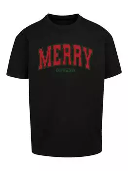 Футболка F4NT4STIC Oversize T-Shirt Weihnachten Varsity Retro, черный