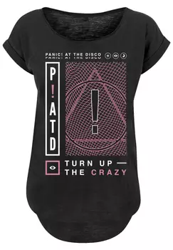 Футболка F4NT4STIC Panic At The Disco Turn Up The Crazy, черный
