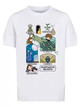 Футболка F4NT4STIC Phantastische Tierwesen Chibi Newt, белый