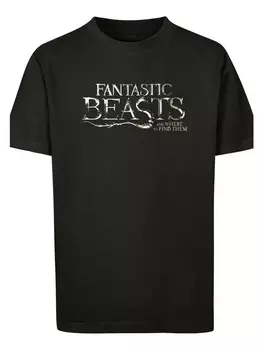 Футболка F4NT4STIC Phantastische Tierwesen Fantastic Beasts Text Logo, черный