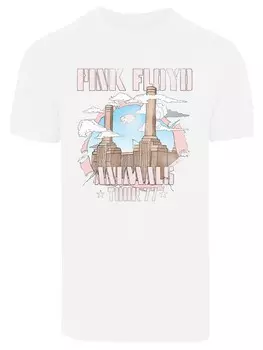 Футболка F4NT4STIC Pink Floyd Animal Factory, белый