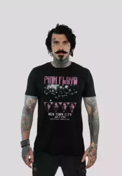 Футболка F4NT4STIC "Pink Floyd Animals Rock Metal Music", мужская, премиум-мерч, стандартного кроя, базовая, рубашка с группой, черный
