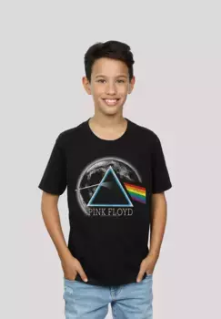 Футболка F4NT4STIC "Pink Floyd Dark Side of The Moon Distressed", принт, черный