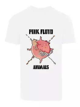 Футболка F4NT4STIC Pink Floyd Fat Pig Rock Metal Musik, белый