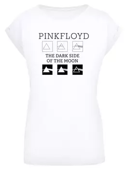 Футболка F4NT4STIC Pink Floyd Pyramids Minimalistic Prism Dreieck, белый