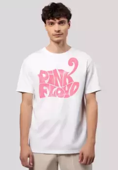 Футболка F4NT4STIC "Pink Floyd Retro Logo", премиум качество, белый