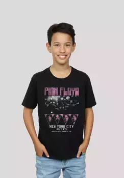 Футболка F4NT4STIC "Pink Floyd Tour NYC Rock Metal Music", принт, черный