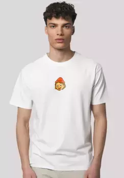 Футболка F4NT4STIC "Пиноккио ЛОГО", премиум качество, мультфильм, сериал, белый