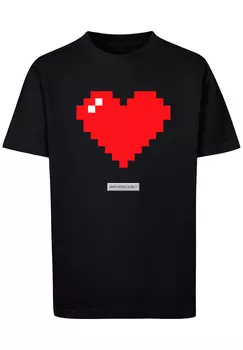 Футболка F4NT4STIC Pixel Herz Good Vibes Happy People, черный