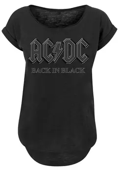 Футболка F4NT4STIC PLUS SIZE ACDC Back, черный