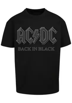 Футболка F4NT4STIC "PLUS SIZE ACDC Back in Black", принт, черный