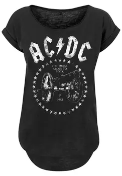 Футболка F4NT4STIC PLUS SIZE ACDC We Salute You Cannon, черный