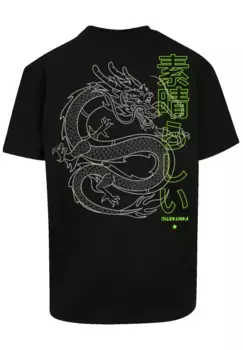 Футболка F4NT4STIC "PLUS SIZE Dragon Japan", принт, черный