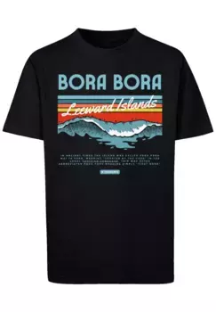 Футболка F4NT4STIC "Подветренный остров Бора-Бора", принт, черный